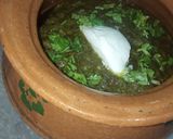 A picture of step 11 of Sarson Ka saag chicken.