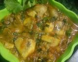A picture of step 9 of Methi mushroom.