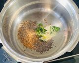 A picture of step 1 of Chhuta mung beans.