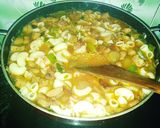 A picture of step 7 of Full gravy pasta and soyabean.
