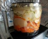 A picture of step 2 of Pesach Vegetable Kugel.