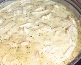 Mustáros, tejfölös csirkemell recept fázis 4 fotója