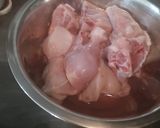 A picture of step 1 of Yakhni Pulao.