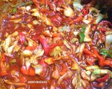 A picture of step 5 of Peppered Tofu(Awara).