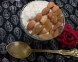 A picture of step 3 of Semolina kheer.