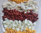 A picture of step 1 of Classic Nigerian salad.