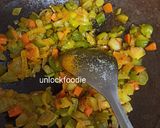 A picture of step 1 of Nutrela Chowmin.