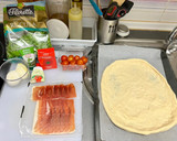 Foto del paso 5 de la receta: Pizza de rúcula y prosciutto con masa madre casera
