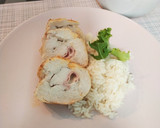Foto del paso 7 de la receta: Pechugas rellenas con un toque de miel y arroz seco