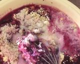 A picture of step 2 of Pink/Beetroot Chilla.