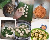 Hình bước làm 11 của món Bánh ít trần (nhân tôm thịt)