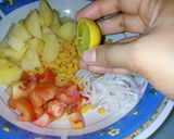 A picture of step 1 of ALU Channy ki Dal Chat.