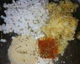 A picture of step 1 of Baked Farali Basket Chat.