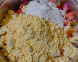A picture of step 2 of Aloo pakoda.