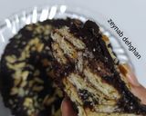عکس مرحله 3 از دستور کیک یخچالی شکلاتی🥧🍫