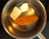 Rántott lepényhalfilé édes burgonya pürével, párolt brokkolival és főtt krumplival recept fázis 5 fotója