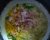 A picture of step 2 of Masala rice.