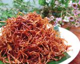 Hình bước làm 3 của món Chà bông (ruốc) nấm kim châm