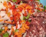 Foto del paso 1 de la receta: Pan de carne con vegetales