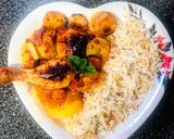A picture of step 6 of Baked potatoes and Chicken (Egyptian Style).