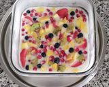 A picture of step 3 of Frozen yogurt and fruits bar.