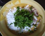 A picture of step 2 of Dal Chila.