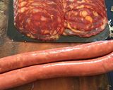 Foto del paso 3 de la receta: Zaragozas (frijoles) con chorizo español, carne y chistorra