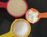 A picture of step 1 of "Orange Kulfi Wedges".