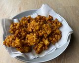 A picture of step 3 of Curry corn fritters 🌽.