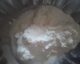 A picture of step 5 of Eggless rainbow cake.