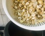A picture of step 6 of Mushroom Masala curry.