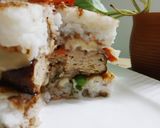 A picture of step 3 of Indian style Rice Burger.