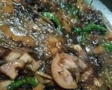 A picture of step 4 of Matar gosht.