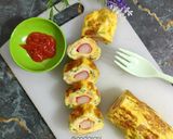 Foto langkah ke 6 dari resep Telur Gulung Crab Stick (Tamago).