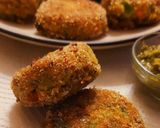 A picture of step 8 of Barnyard Millet Patties.