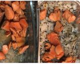 Foto langkah ke 5 dari resep Salmon Mentai Shirataki Rice.