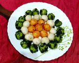 A picture of step 9 of Tirangi idli goli.