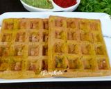 A picture of step 5 of Kothambir Vadi Waffle.