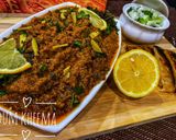 A picture of step 6 of Dum keema.