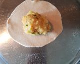 A picture of step 4 of Aloo Paratha/ Potato Paratha.