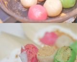 Foto langkah ke 4 dari resep Hanami Dango - Tricolor Mochi Tofu.