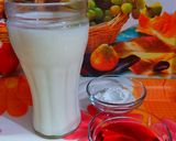 A picture of step 1 of Rose Milk.