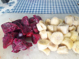 Sorvete de Morango e Pitaya: