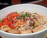Hình bước làm 3 của món Bún riêu tôm khô