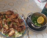 A picture of step 10 of Rice and meat.