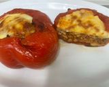 Foto del paso 8 de la receta: Pimientos Rojos rellenos! Rico almuerzo keto!