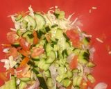 A picture of step 3 of Black chickpeas salad😍.