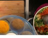 A picture of step 4 of Aloo and French bean Dry sabzi.