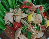 รูปขั้นตอนการทำที่ 3 ของ ส้มตำปลาร้าหมูยอ