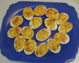 A picture of step 3 of Deviled Eggs.